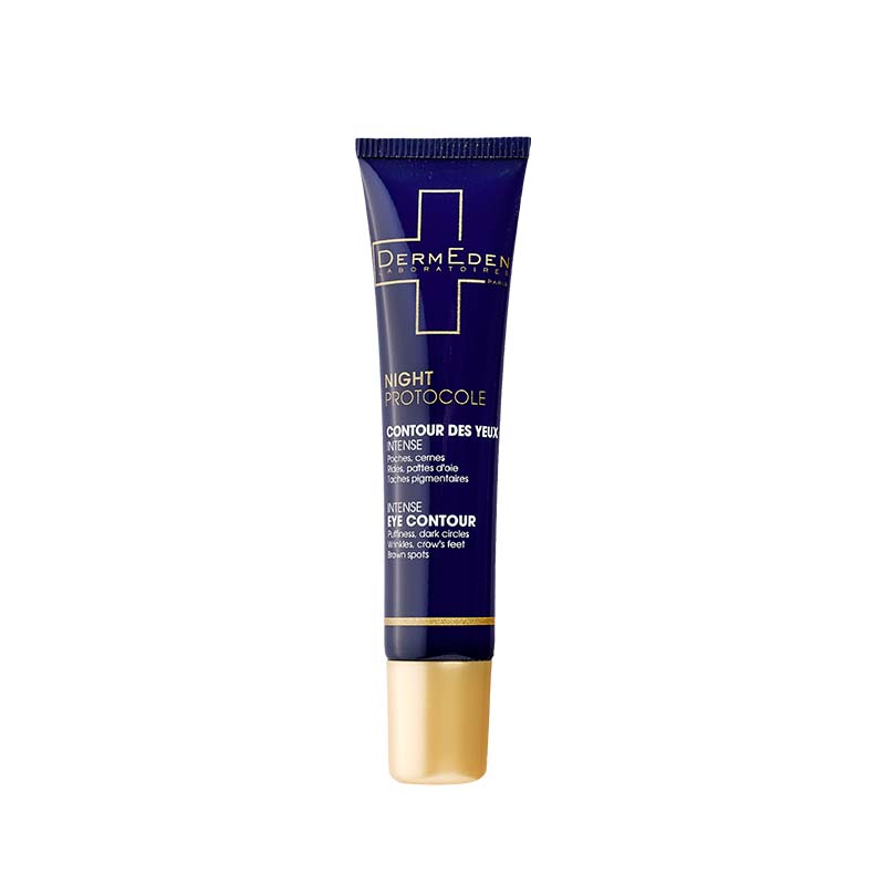 CREMA INTENSIVA DE NOCHE PARA EL CONTORNO DE LOS OJOS 15 ML Sin perfume / Formulado bajo control dermatológico.